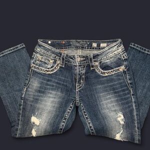 Miss Me Capris with Embellished Pockets